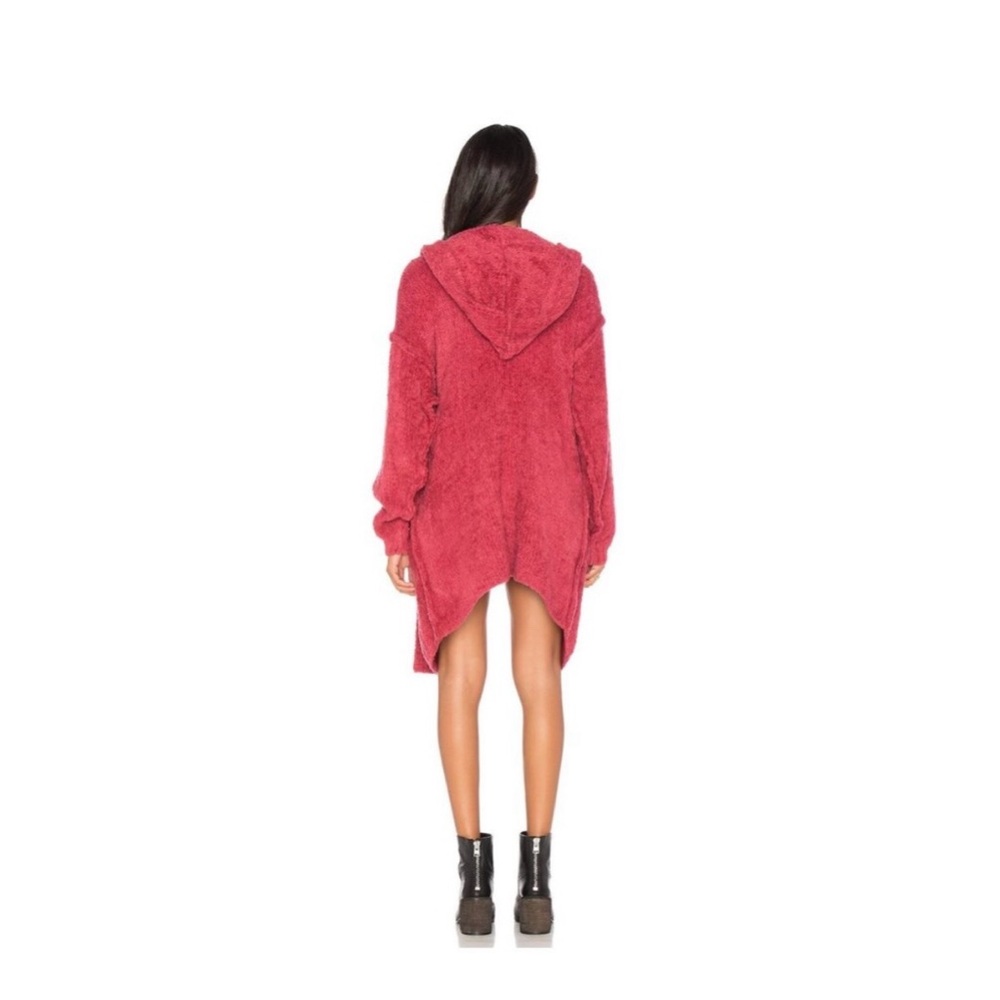 NWT FREE PEOPLE HALF MOON CHENILLE HOODED SWEATER CARDIGAN XS - Picture 3 of 4